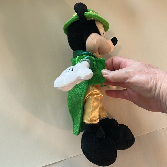 EUC Mickey Mouse authentic Disney plush in St Patrick's Day or leprechaun style - Picture 3 of 10